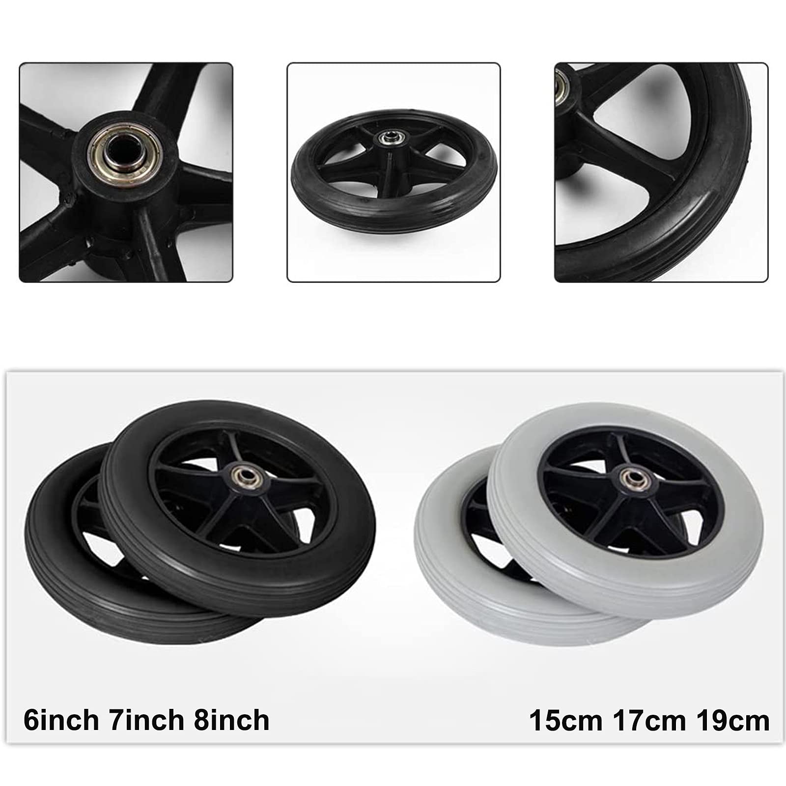 【中古】車椅子 キャスターホイールSET・WCR5・100mm(ゴム:新品!) WCR5 – オーエックスエンジニアリング
